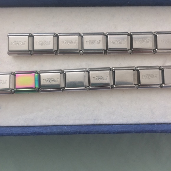 Pagoda Link Charm Bracelet - Picture 9 of 10